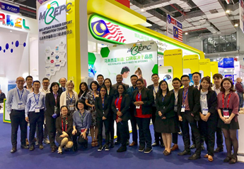 Group photo taken in front of MREPC Pavilion at CMEF Spring 2019.